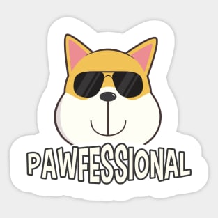 Pawfessional Doggo! Sticker